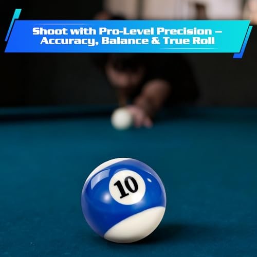 Pool Balls Billiard Set – 16 Regulation Billiard Balls for Pool Table, Pool