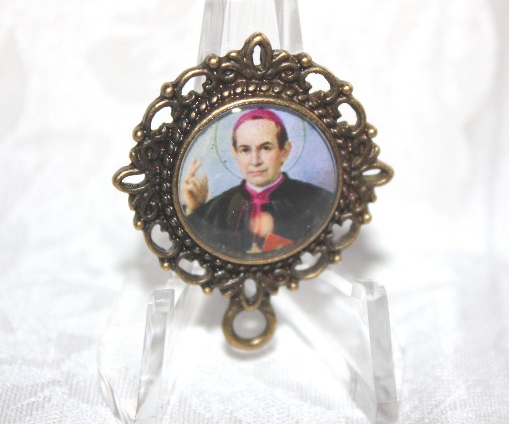 Custom Bronze Rosary Center Part/Color/Rosary Making/St. Anthony Mary Claret