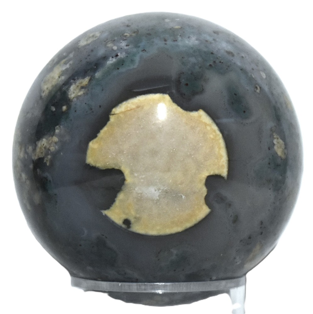 Beautiful Moss Agate Sphere 2.07"/200 grams