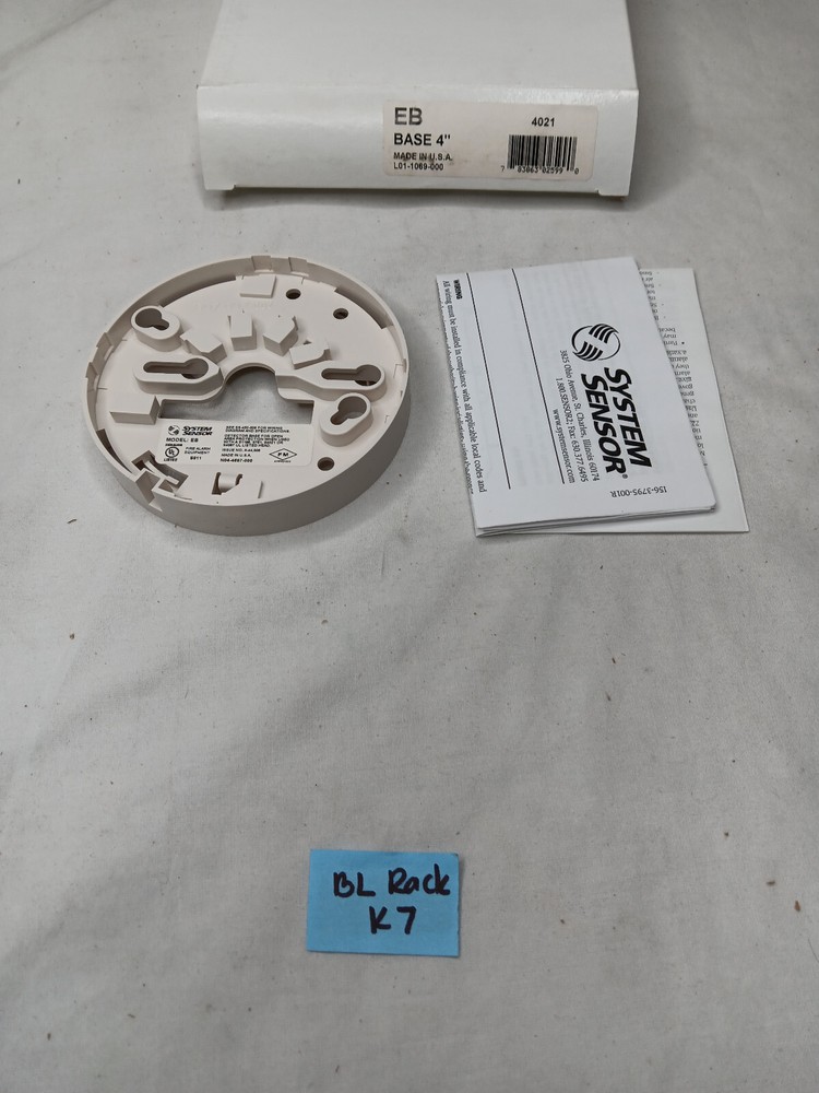 FIKE SYSTEM SENSOR EB BASE 4″ PLUG-IN DETECTOR BASES L01-1069-001