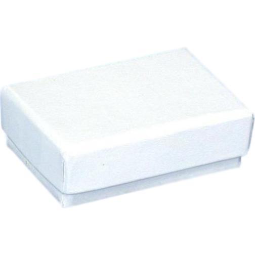 25 White Charm Cotton Boxes Pendant Gift Box Display