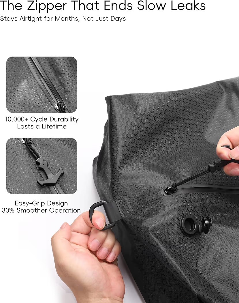 Travel Vacuum Bags With Wireless Pump Airtight & Waterproof For Traveling