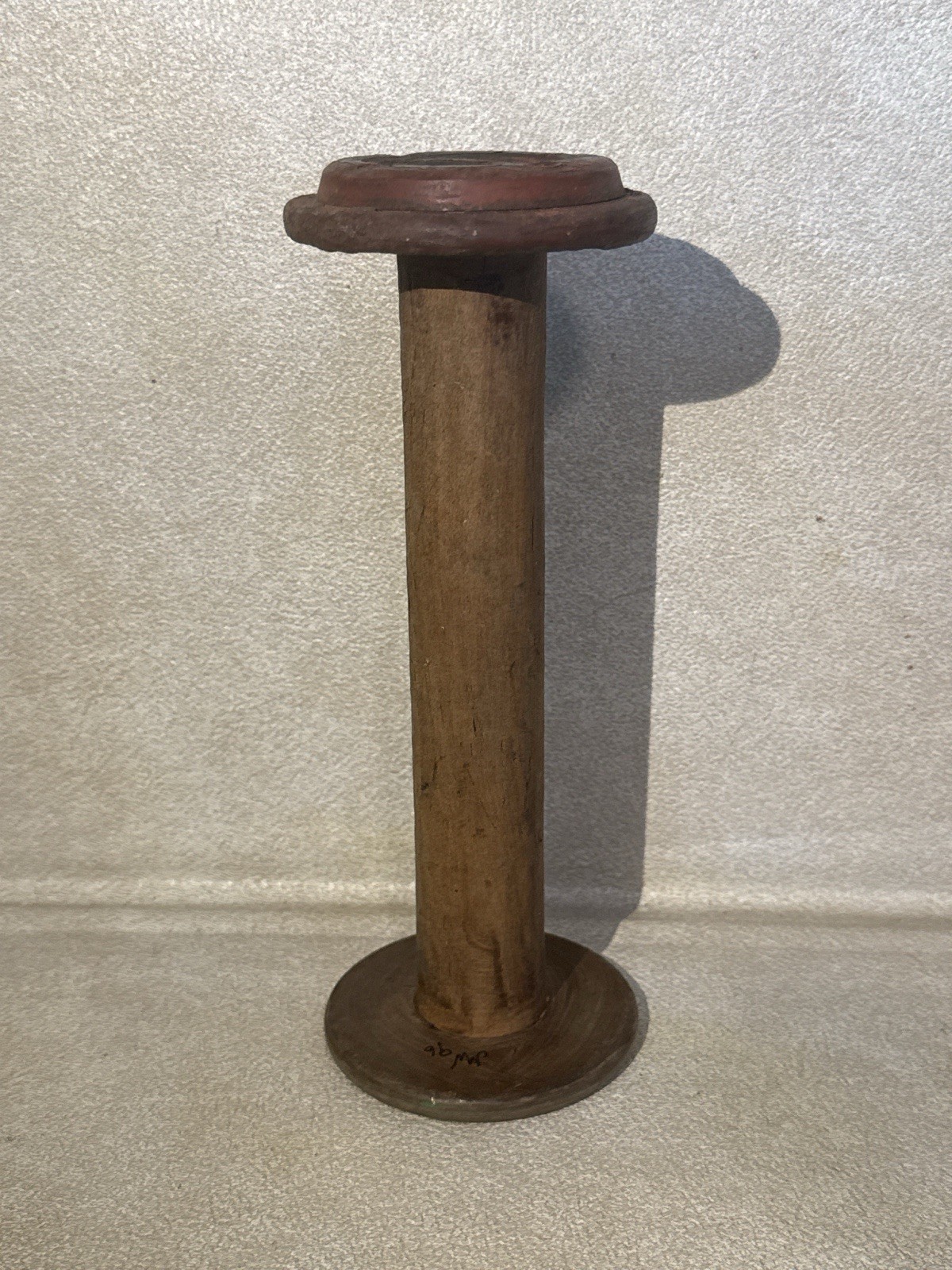 Vintage Wooden Textile Spools Bobbins Lot 2 Rustic Farmhouse 7” & 9"