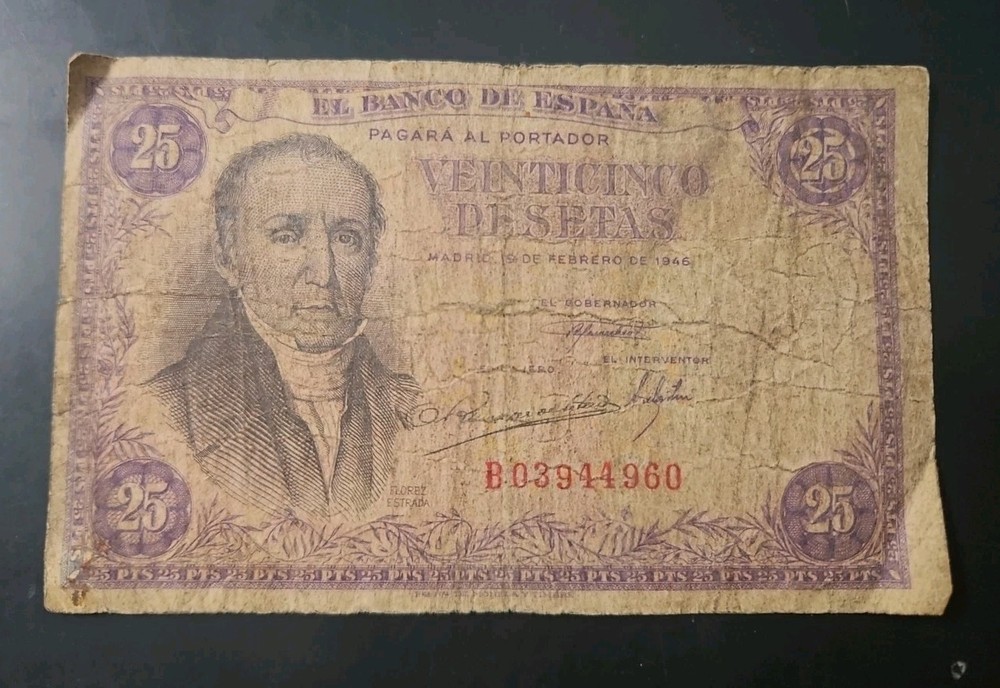 SPAIN - 25 Pesetas 1946  Banknote
