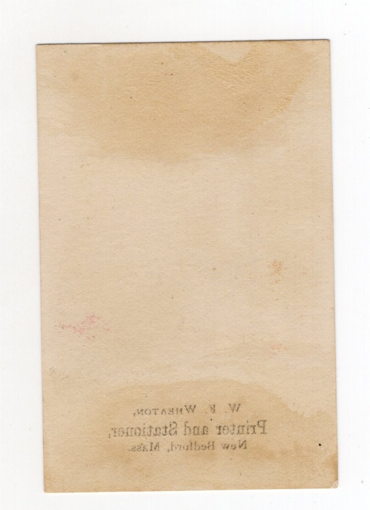 C1880-90s - W. F. Wheaton Printer and Staioner New Bedford MA Small - XL2T