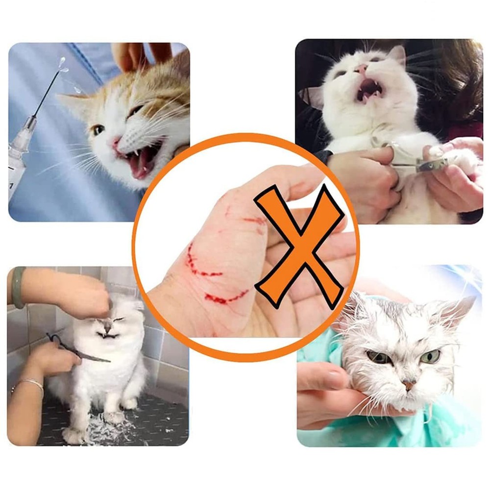 Cat Muzzle, Breathable Muzzles Face Mask Adjustable Kitten S, White