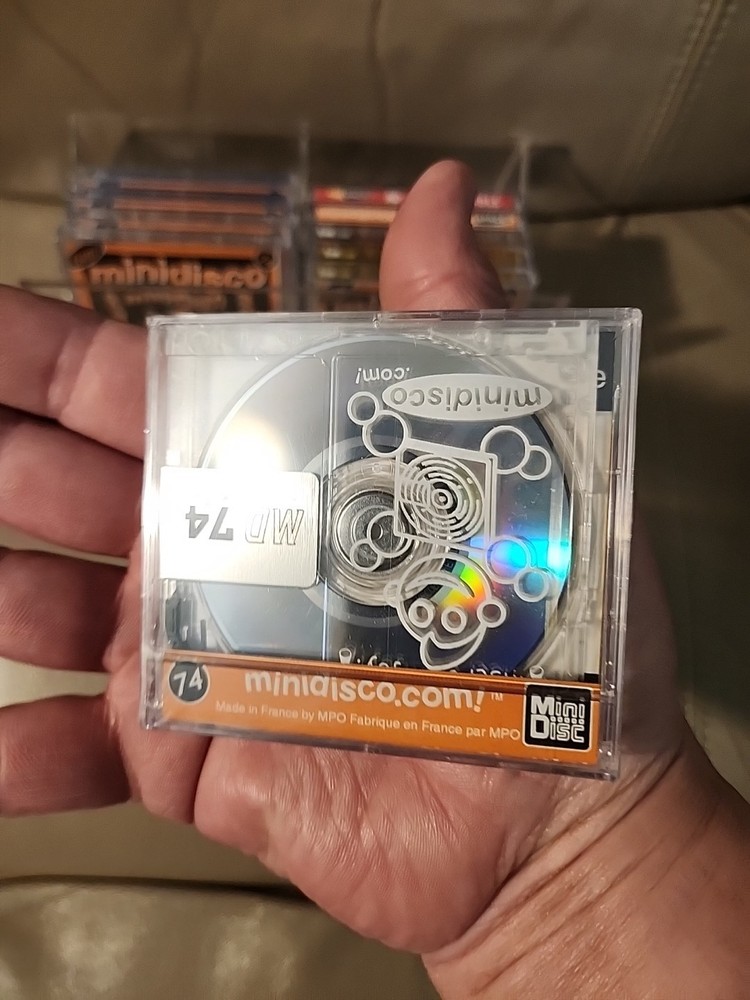 10 MINIDISCO ROBOT MD80 CLEAR MINIDISCS