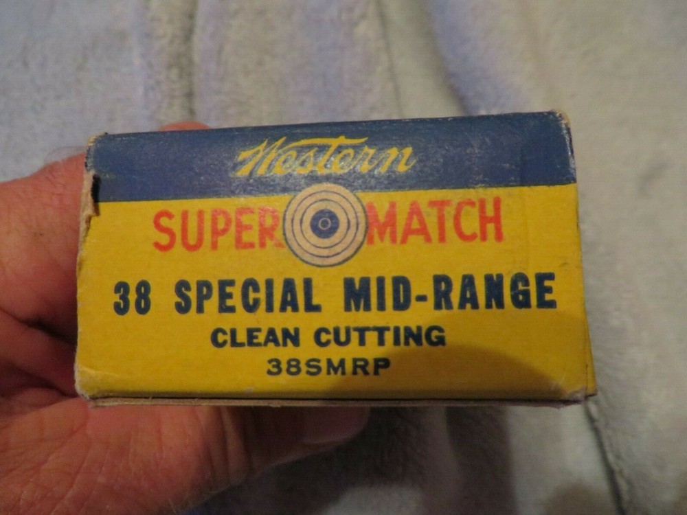 WESTERN 38 Special Super Match Mid Range Empty Box with Insert Clean Cutting