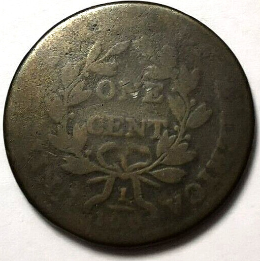 1802 US Draped Bust Large Cent Coin S-226