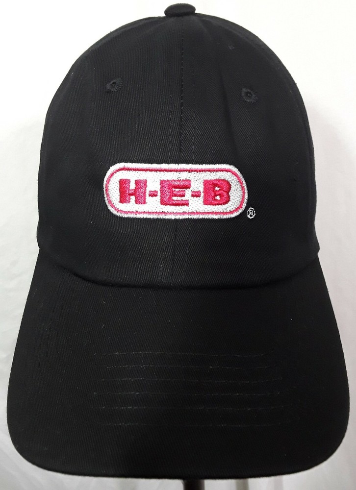 H-E-B LOGO STITCHED EMBROIDERED COTTON BASEBALL HAT CAP ADJUSTABLE