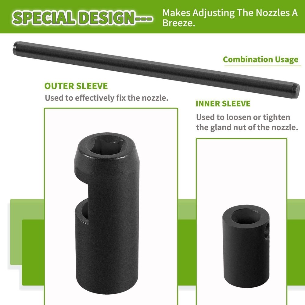 JDE92 21mm Injector Socket Tool 7458 Injector Nozzle Socket Fits For John Deere