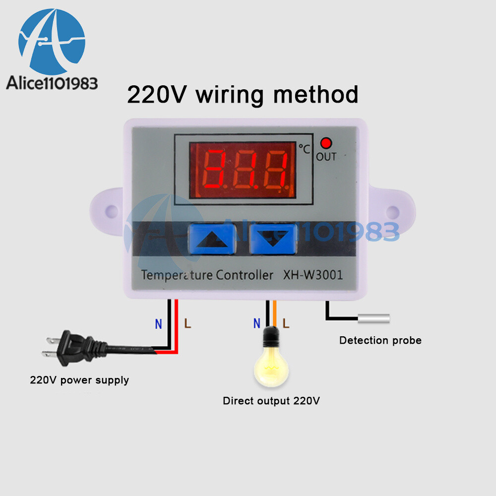 XH-W3001 NTC Digital LED Temperature Controller Thermostat Control Switch