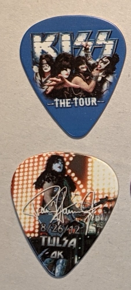 KISS THE TOUR TULSA OK 8-26-12 Guitar Pick PAUL STANLEY 2012