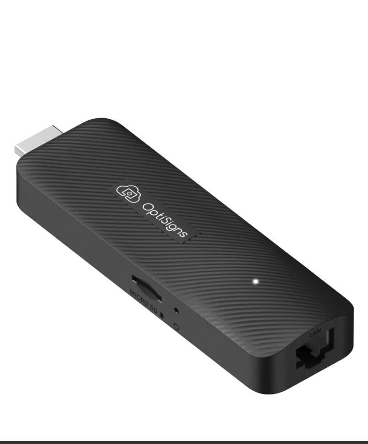 OptiSigns OptiStick Digital Signage Player - Android-Based 4K UHD HDMI Stick