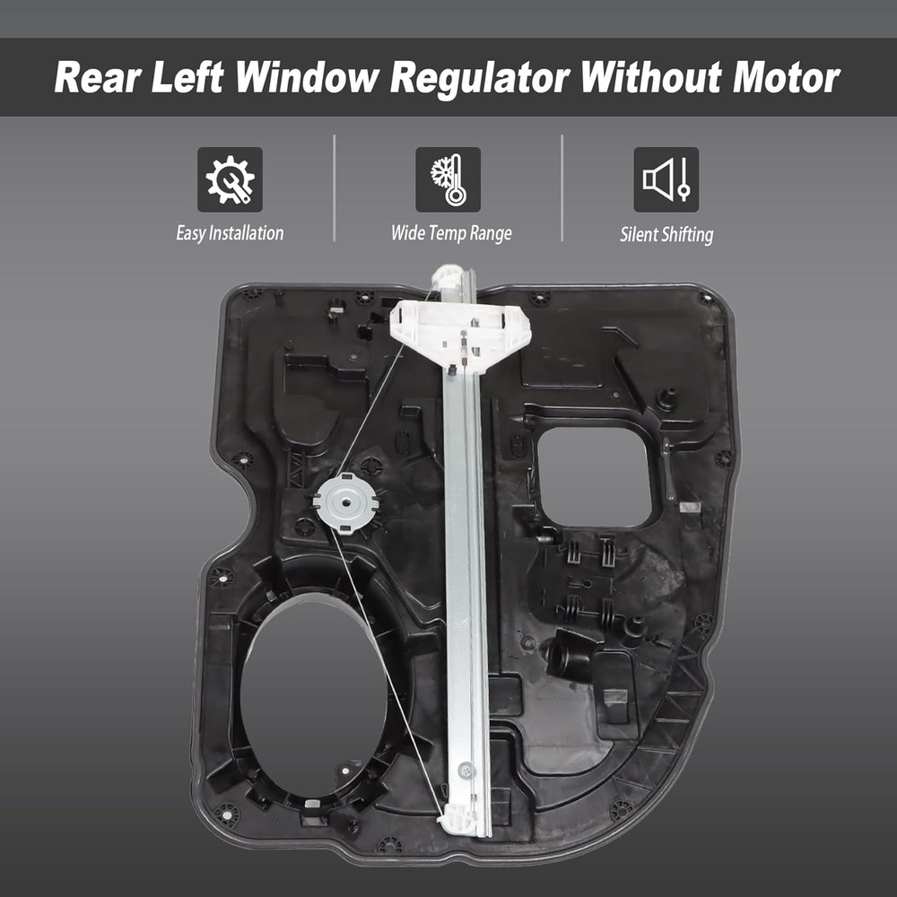 Rear Left Window Regulator Driver Side Without Motor Replacement for Ram 1500 Cl