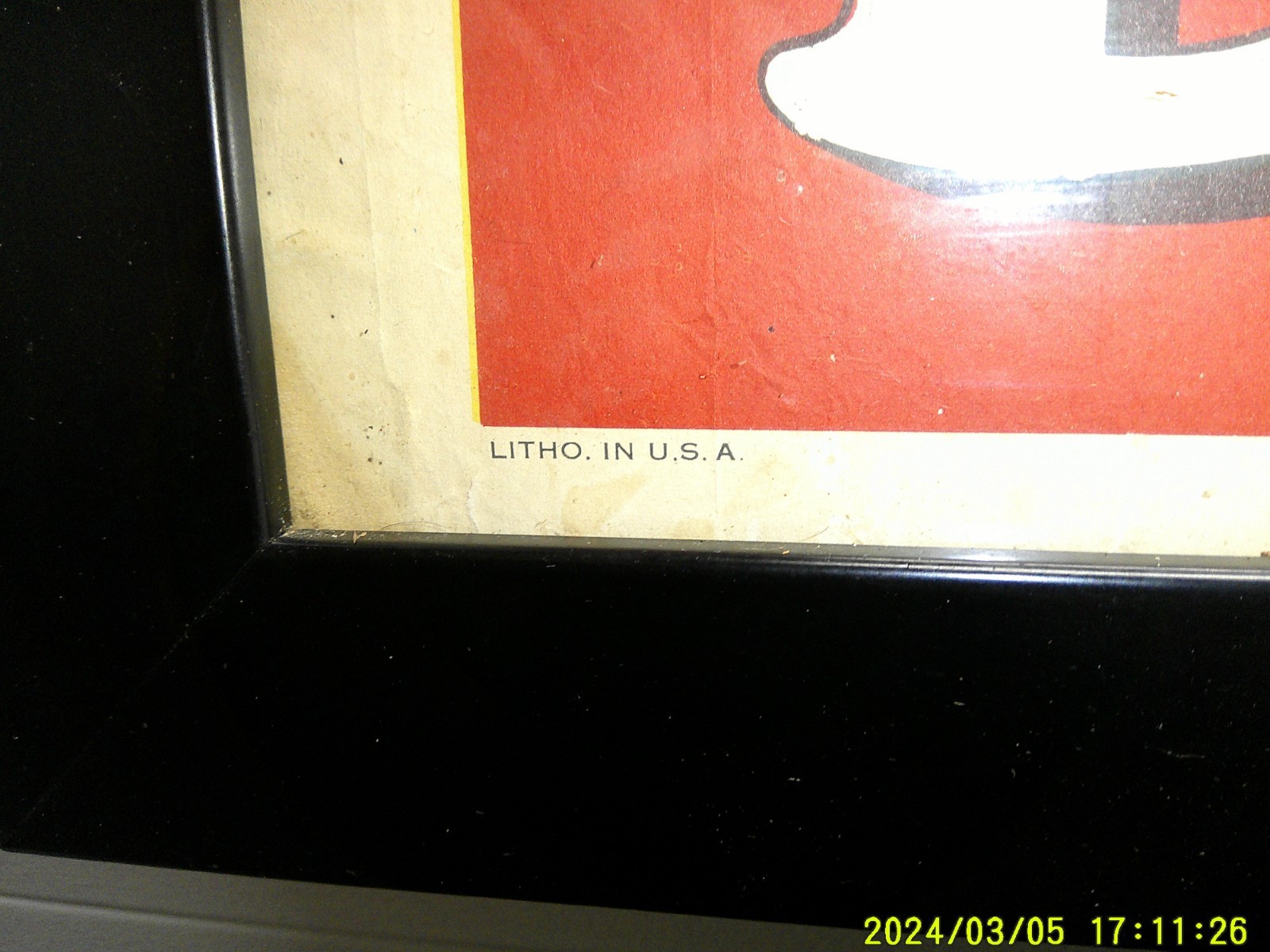 Vintage Ringling Bros Barnum & Bailey Monkey Circus Poster Artist Signed Framed