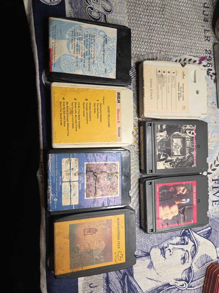 8 track tapes lot
