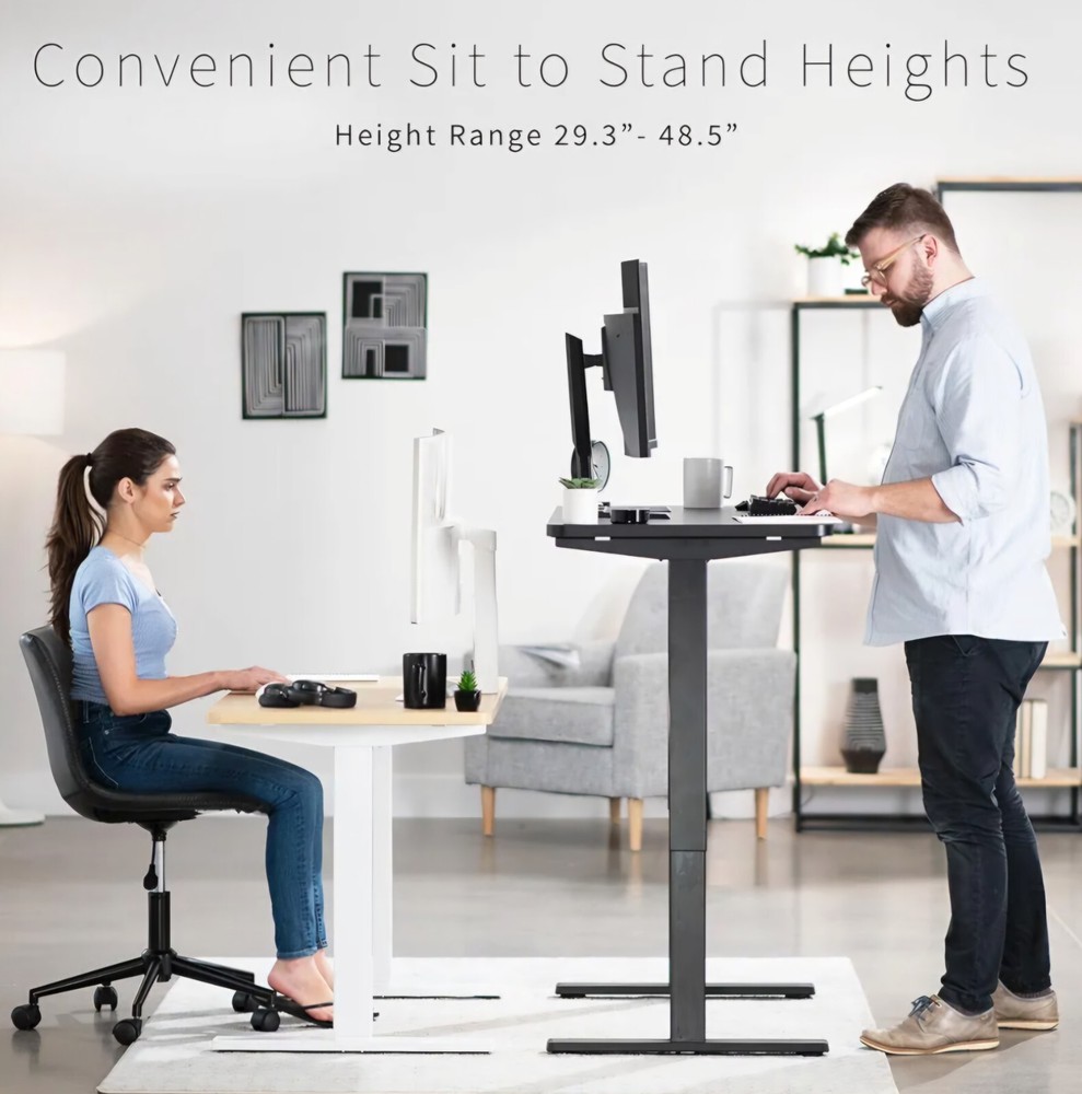 Sit & Standing Desk with Electric Height Adjustment