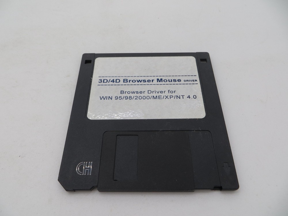 3D/4D Browser Mouse Driver 3.5" Floppy Disk WIN 95/98/2000/ME/XP/NT 4.0