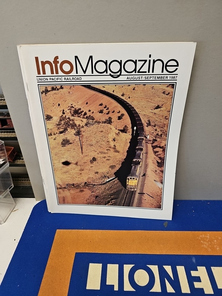 Info Magazine Union Pacific System 1987 Full Year Missing June.