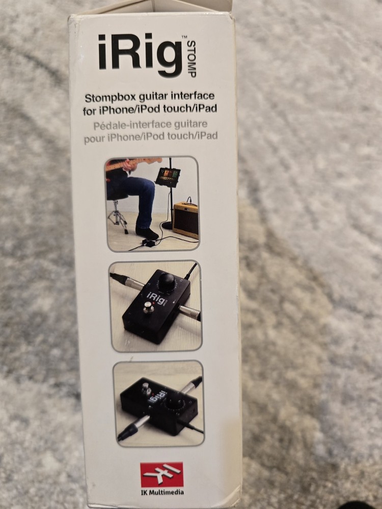 IK Multimedia iRig Stomp iOS Stompbox Guitar Interface EX