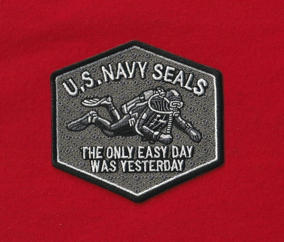 3.5" Hook Loop Patch NAVY FROGMAN Diver Diving Naval SEAL Team 6 DEVGRU BUD/S