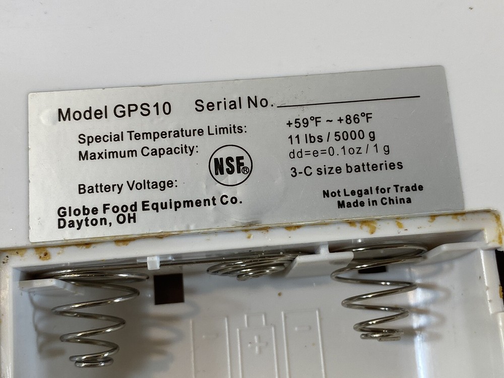 Globe GPS10 Scale Working 10E62