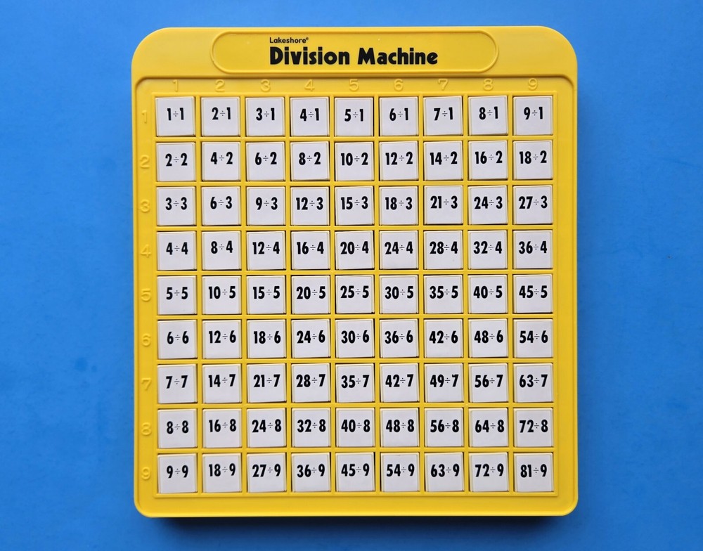 Lakeshore Division Machine Educational Easy Math Learning Aid Home School Table