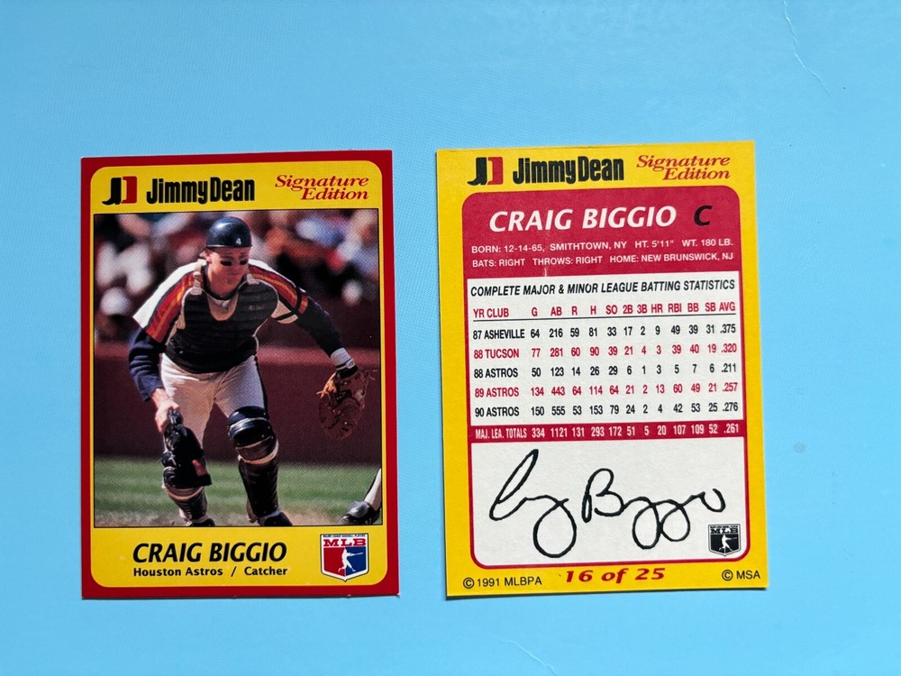 U Pick from 40+ Different Craig Biggio items