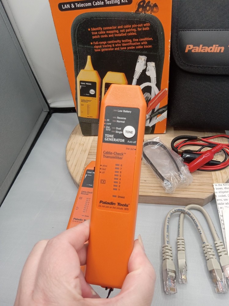 Paladin Tools 1573 Tone & Probe Plus Cable Check - LAN & Telecom Cable Test Kit