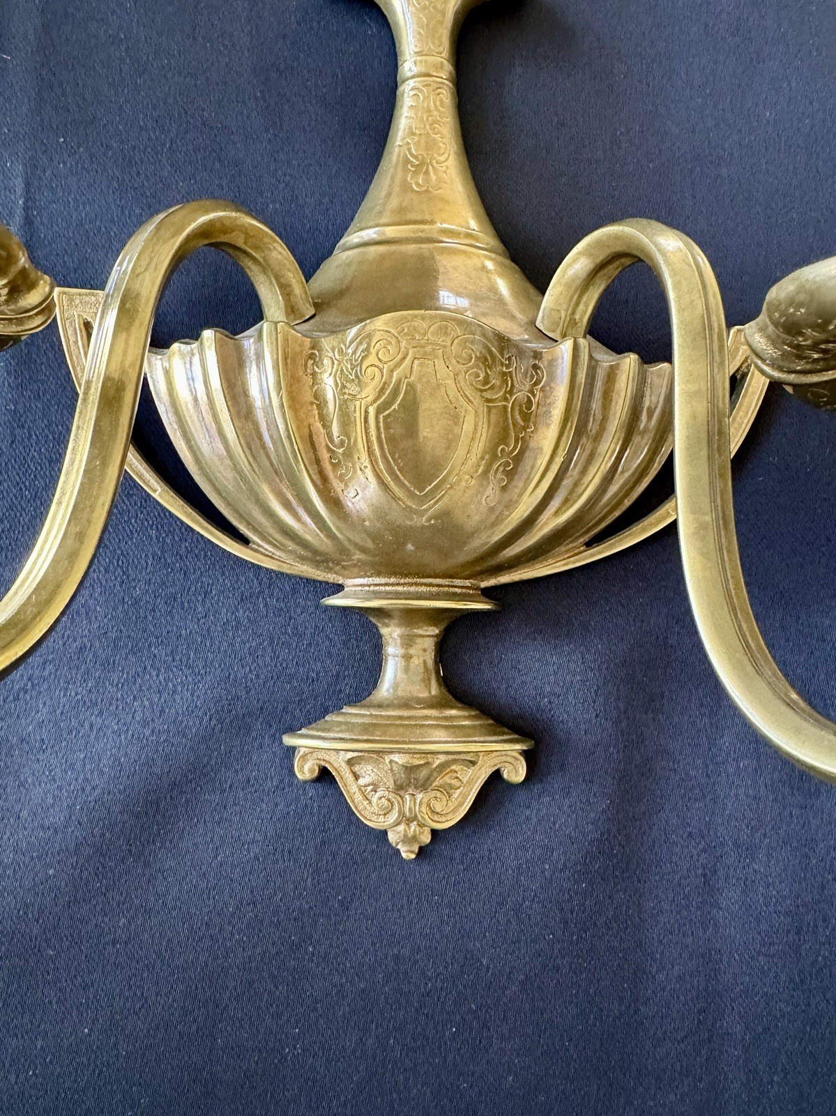 Antique Lighting E.F. Caldwell Bronze Wall Sconces PAIR