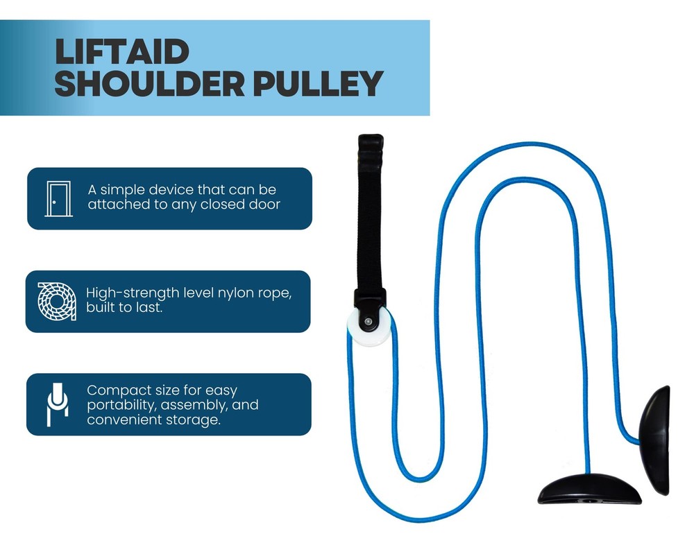 Shoulder Pulley for Physical Therapy with Exercise Guide Improves Shoulder S...