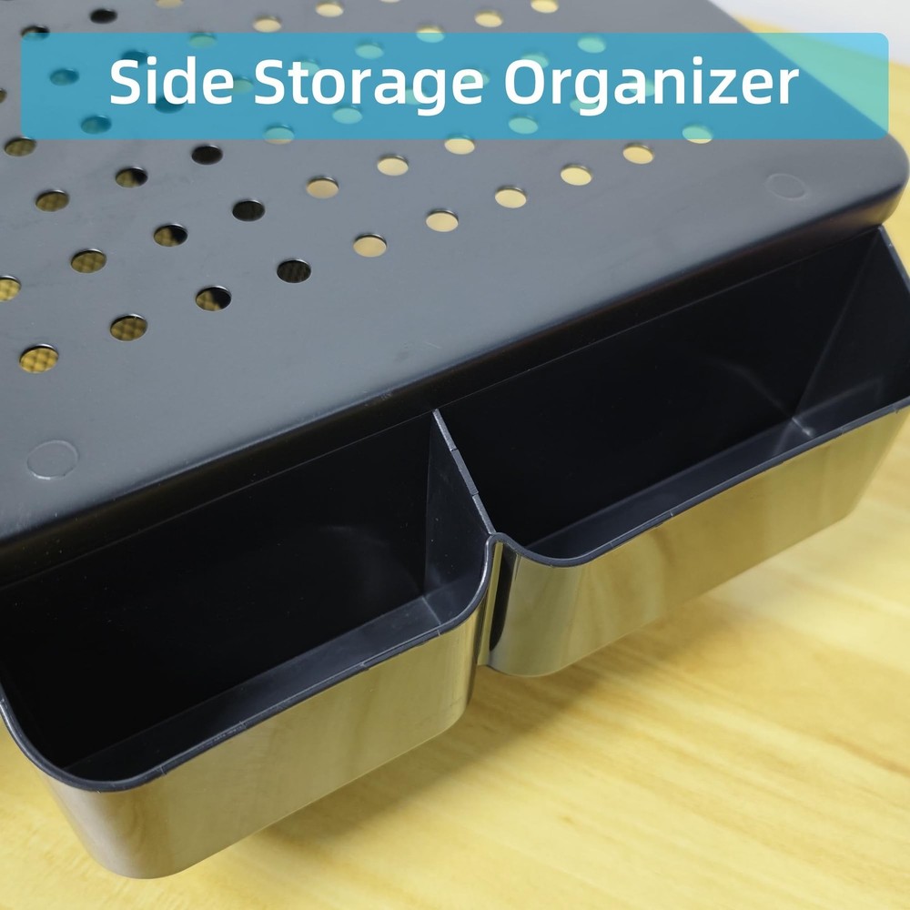 Monitor Stand Riser, Metal Laptop Stand with Storage, Printer Stand with Vent...