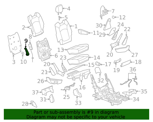 Genuine GM Release Handle 20791516