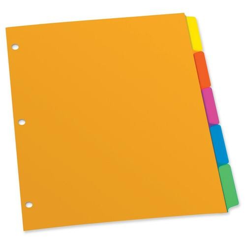 Oxford Plain Tab Poly Index Divider PL2135RBW