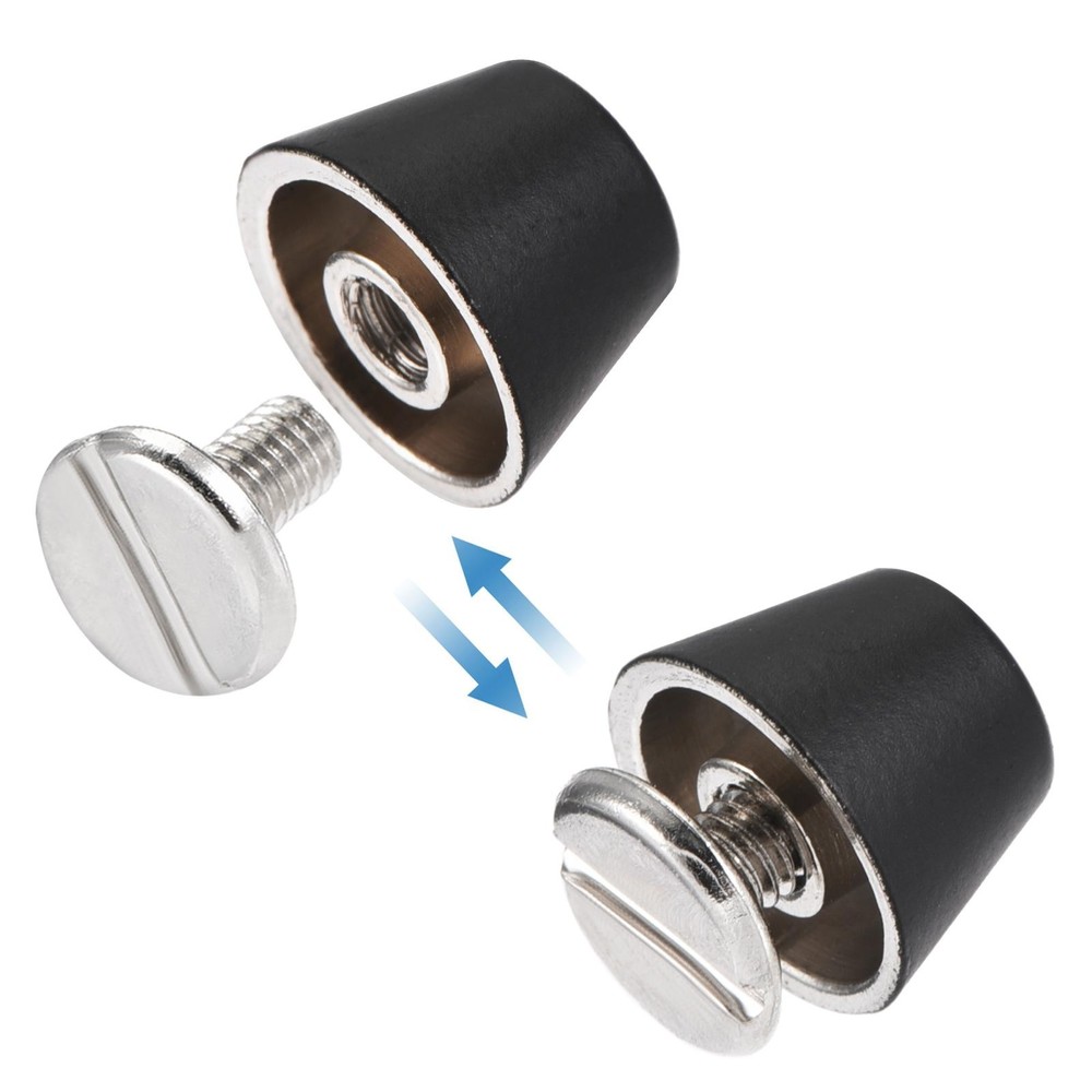 10x7mm Rivet Studs Screw Back Flat Cable Feet Stud Matte Tip 12pcs