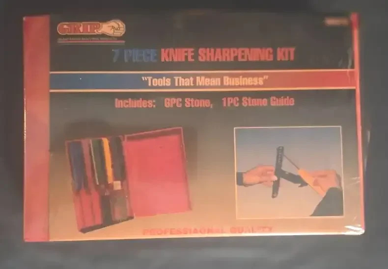 NIB-Sealed-GRIP 7-Piece Knife Sharpening Kit
