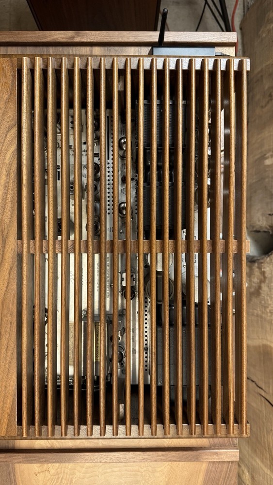 The Fisher 500c Solid Walnut Custom Cabinet
