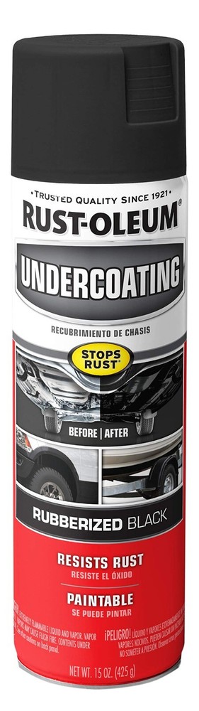 Rust-Oleum 248657 Rubberized Undercoating Spray 15 Oz Black (12 Pack)