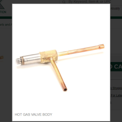 HOT GAS VALVE BODY #1011337-56