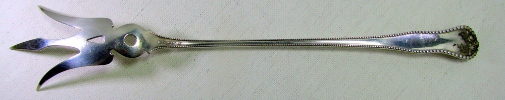 Antique Gorham 1897 Lancaster Pattern Sterling Silver Lettuce Fork No Monograms