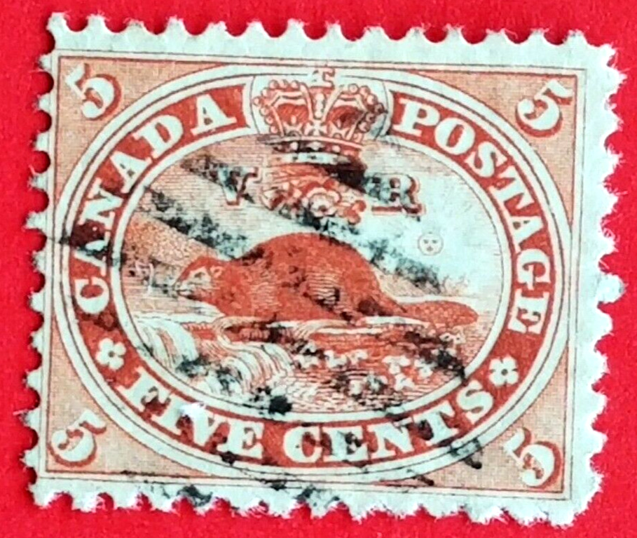 Canada Stamp #15 "First Cents Issue - Beaver" USED