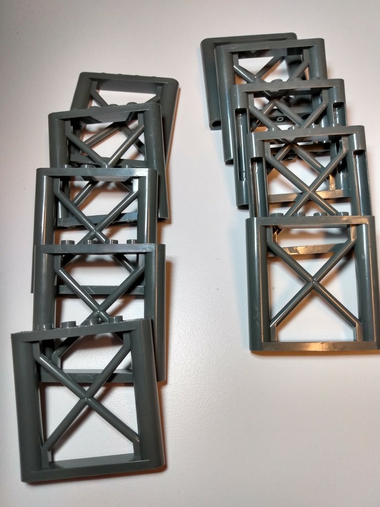 Dark Grey Support 1x6x5 Girder Rectangular #64448— 10 Pieces—Custom & Compatible