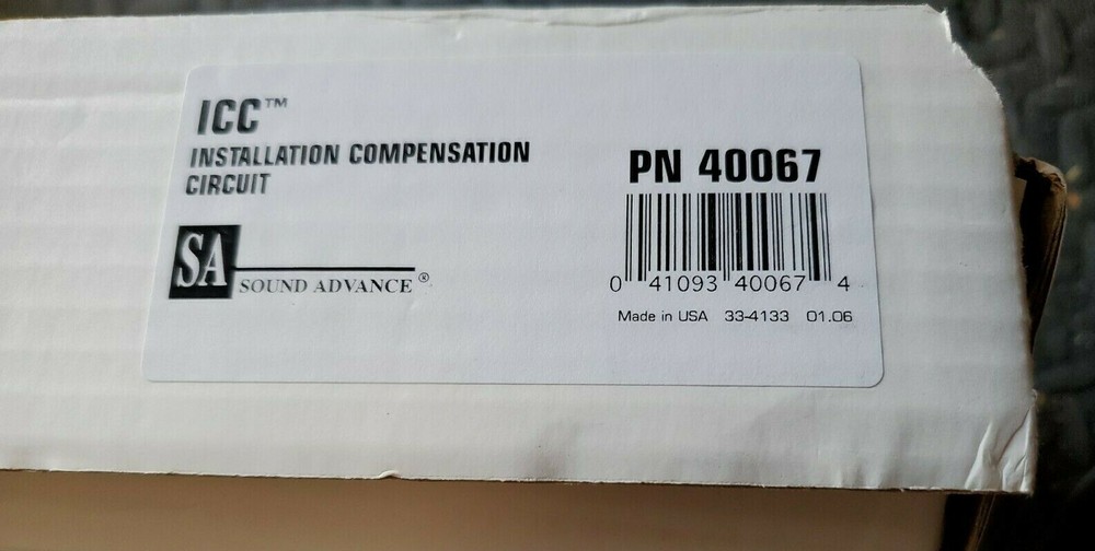 SOUND ADVANCE INSTALLATION COMPENSATION CIRCUIT