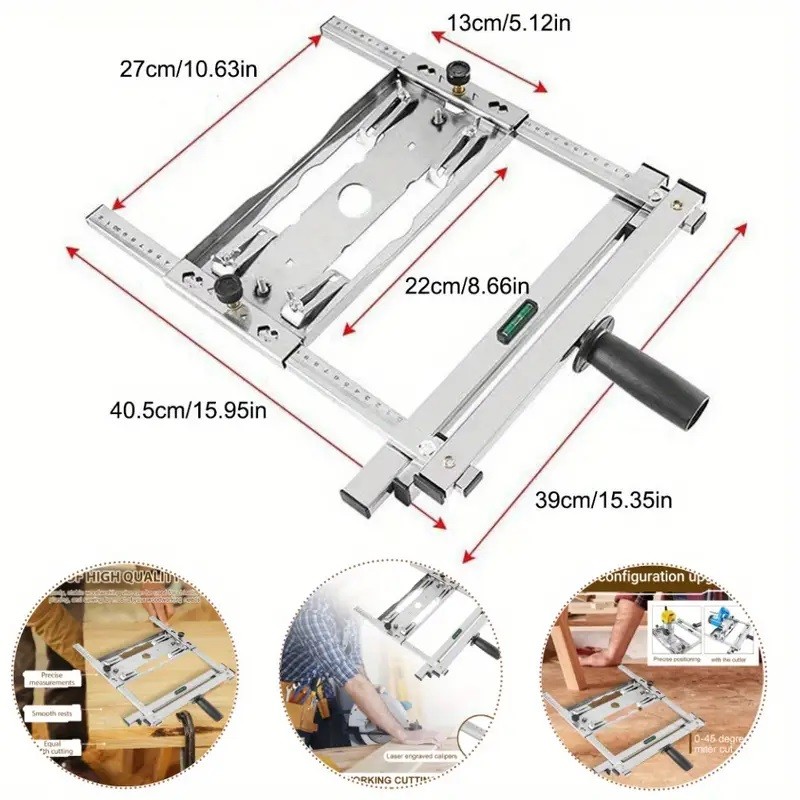 Adjustable Electric Circular Saw Machine Edge Guide Positioning Cutting Board US
