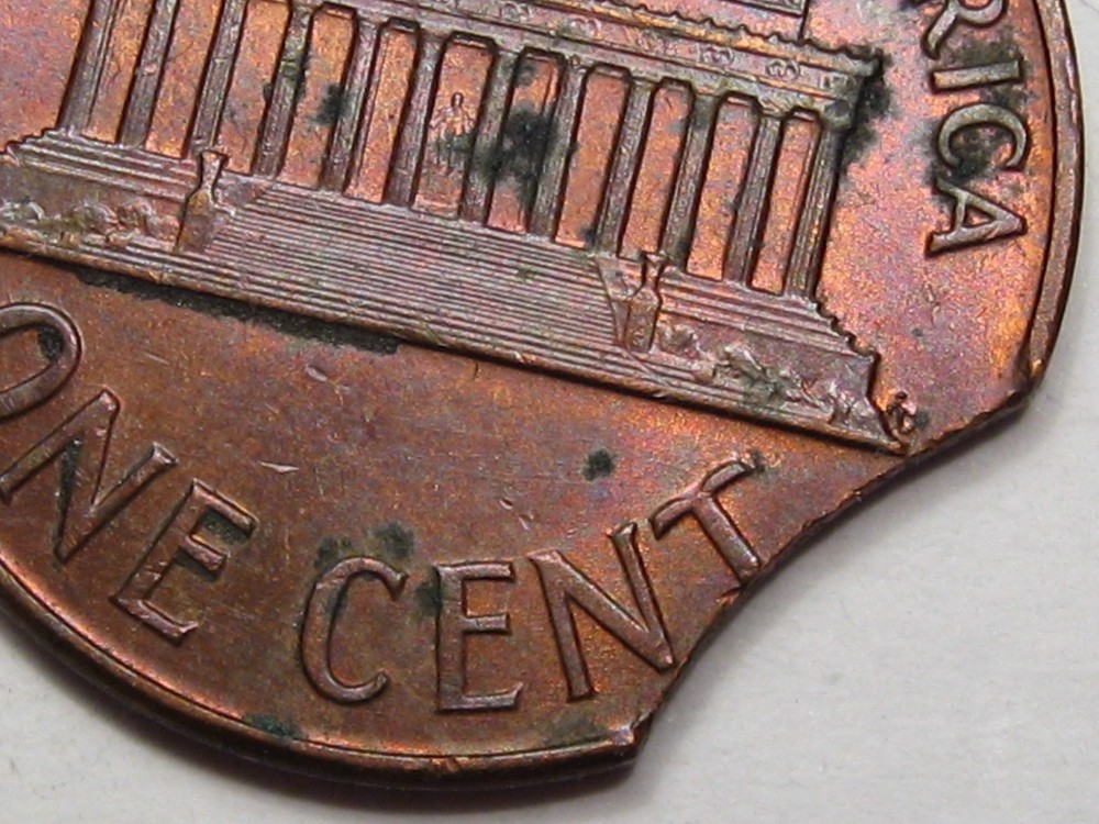 ERROR Penny: 1960 LD (Large Date) CLIP. #80
