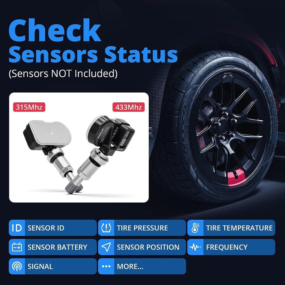XTOOL TP150 TPMS Program TS100*4 Relearn Reset Activate Universal Tire Sensor