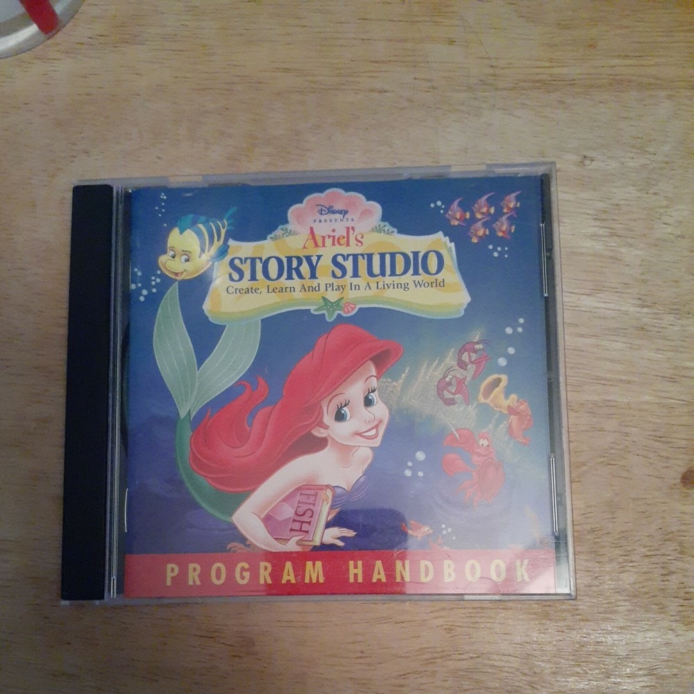 Disney Presents Ariel’s Story Studio Program Handbook CD Game Mac/ Windows 1997