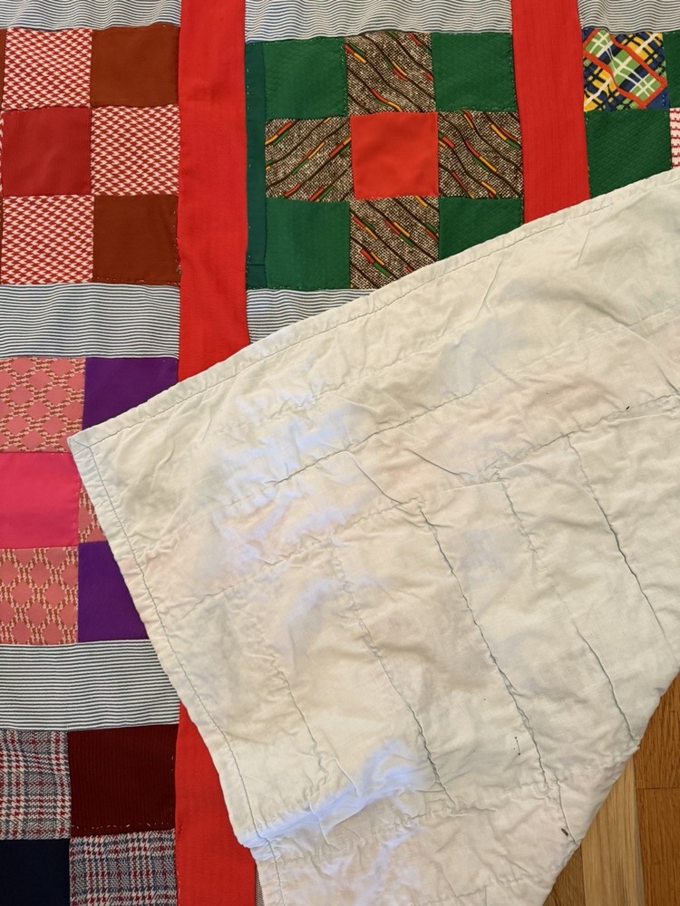 Patchwork Vintage Patchwork Quilt 80 X 74 70’s