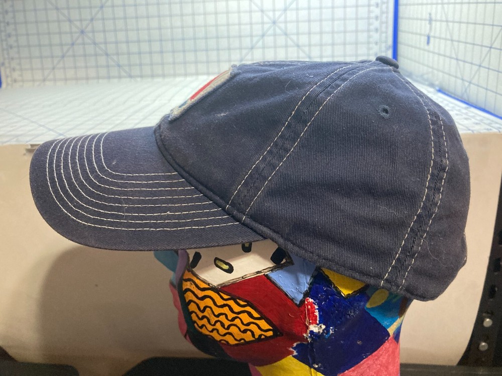 Chowdaheadz Fenway Patch Dirty Water 6 Panel Patch blue strapback White Stitches